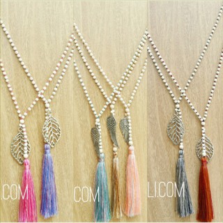 bali stone beads necklace tassels charms leaves fashion wholesale price